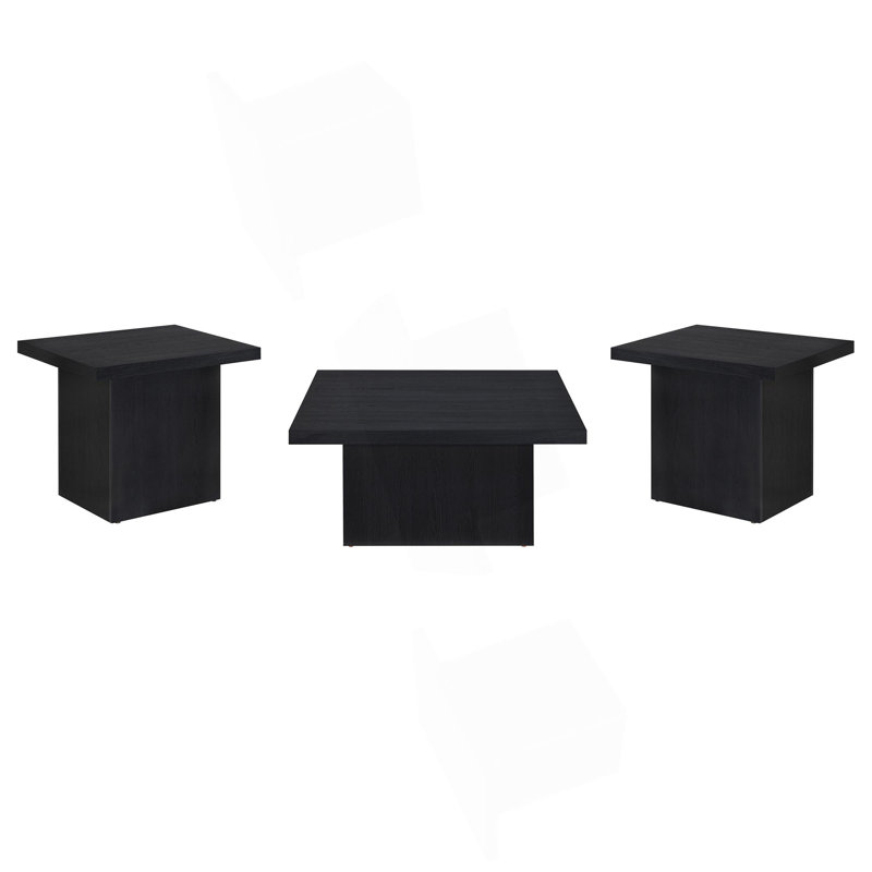 Ensemble de tables basses 3 pièces Eldridge, Black