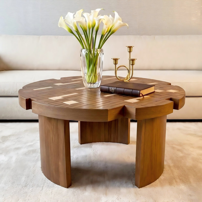 Table de bout ronde Mid-Century unique