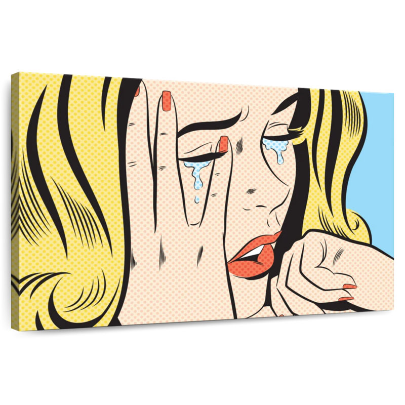 Leisha Femme qui pleure I, H 34 po x l 51 po