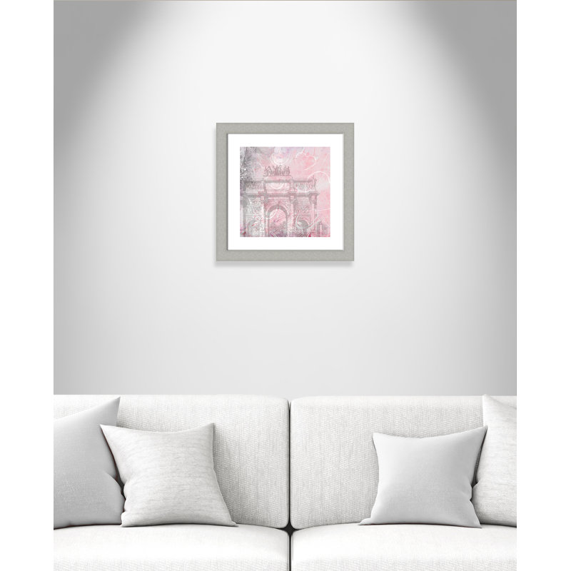 Dajun 'Pink Day in Paris II' Framed Graphic Art Print