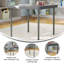 Table pliante en plastique pour enfant avec pieds verrouillables-1755515148