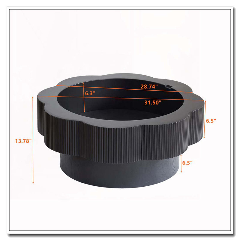 Table basse 31,50 ", Noir