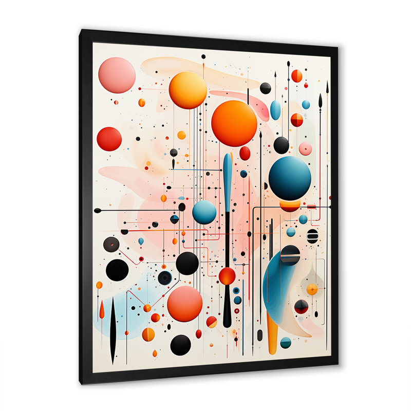 Rétro pastel sur toile Crystalline Consciousness, H 32 po x l 16 po x P 1 po, Cadre simple noir