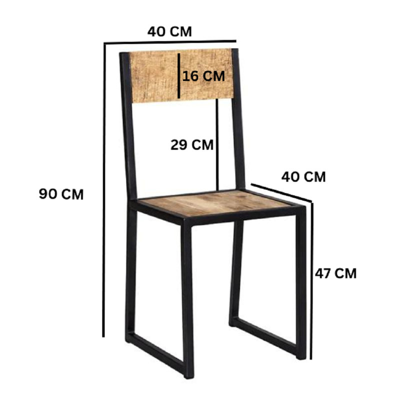 Paige 47cm H Side Chair