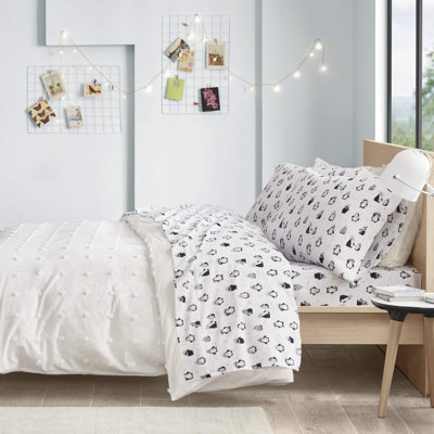 Cozy Soft Cotton Flannel Printed Sheet Set
