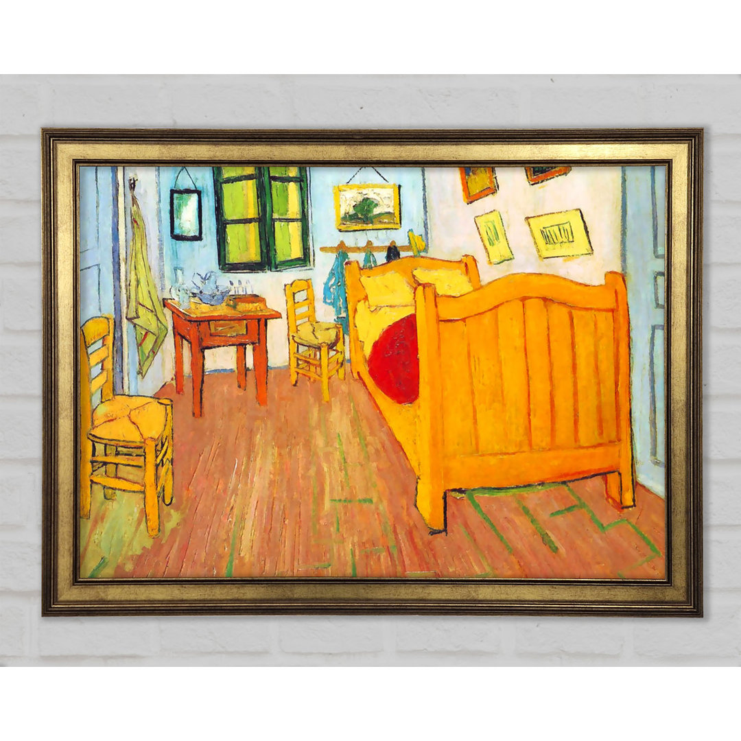 Van Gogh Das Schlafzimmer in Arles. Saint-Remy - Einzelner Bilderrahmen Kunstdrucke