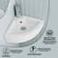 43.5mm Single Bathroom Vanity with Ceramic Basin