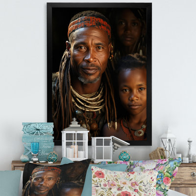 «Lachezara African Tribes Sanbushmen Southern II», reproduction sur toile