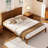 Mid-Century Modern Bamboo Platform Bed, Eco-Friendly Wood Frame with Metal Slat Support, No Box Spring Needed-1633862907