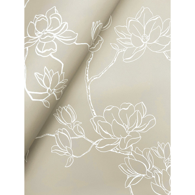 Papier peint Magnolia Home Volume 4 Branches, Taupe