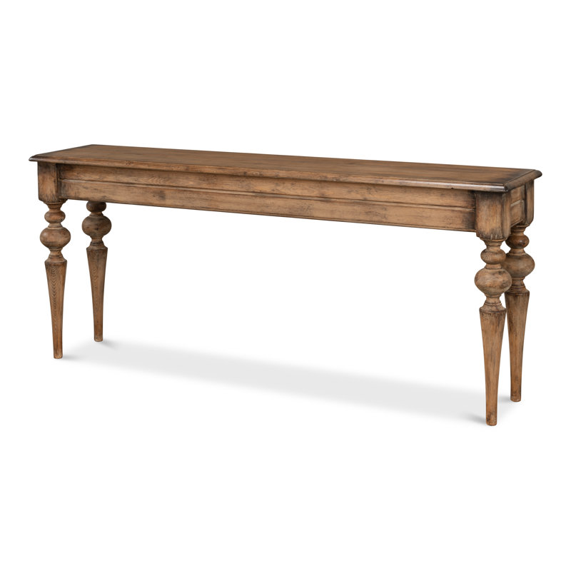 Hudson 73'' W Solid Wood Console Table, Brown