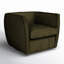 Rashi Swivel Chair-Surrey Olive-1339051424