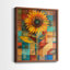 Série FLORAL CDXCI - reproduction encadrée de qualité supérieure - prête à être accrochée - aucun clou requis-51710817-51710847