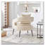 Chaise d'appoint rembourrée en velours-1167753842