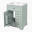 Meuble-lavabo de salle de bain avec lavabo, 3 tiroirs