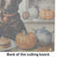 Chocolate Lab Fall Kitchen Pumpkins Glass Cutting Board Large