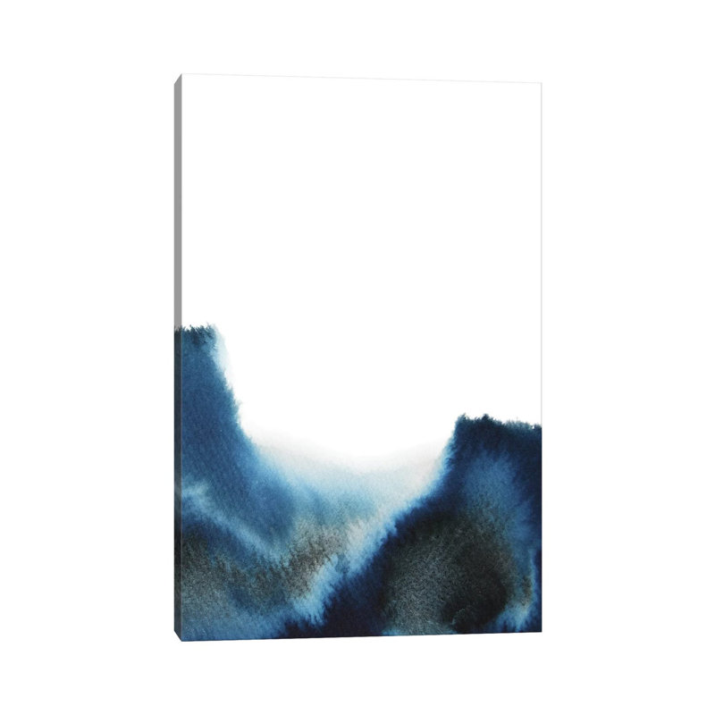 Navy by Whales Way - Painting on Canvas, Wrapped Canvas, 101.6cm H x 66.04cm W x 1.91cm D