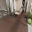 Carreaux de terrasse de patio de 2 pi, carreaux de terrasse à emboîtement de module de bricolage, carreaux de cour faciles et rapides à installer pour le porche, balcon, cour arrière, 24 pièces, rouge-brun