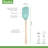 Tovolo Flex-Core Silicone Spoonula with Natural Wood Handle for Cooking and Baking, Light Aqua-95275022