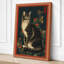 Tabby and Flowers Japandi - Wrapped Canvas-1828042386-1828042394