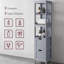 Corner Linen Cabinet 142 x 30 x 30 cm, with 2 Drawers