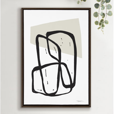 «Entangled Neutral» par déclaration sur toile encadrée
