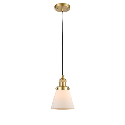 Luminaire suspendu conique à 1 lumière Parkview