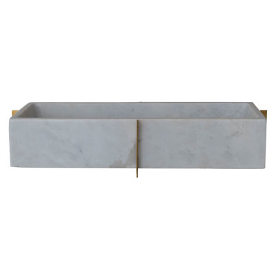 Marble and Metal Container and