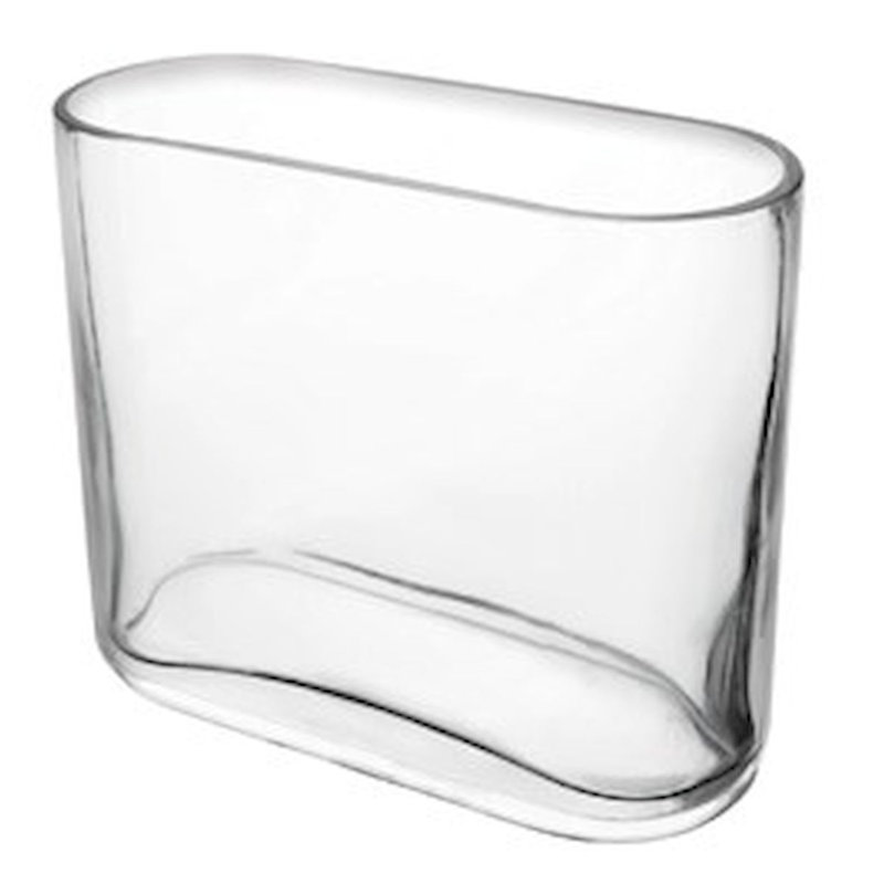 Vase de table en verre transparent 7,75 po Hassanati
