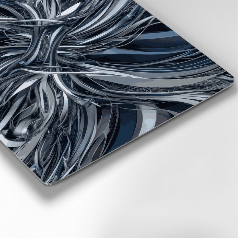 Art numérique gris abstrait numérique 38, H 10 po x l 8 po