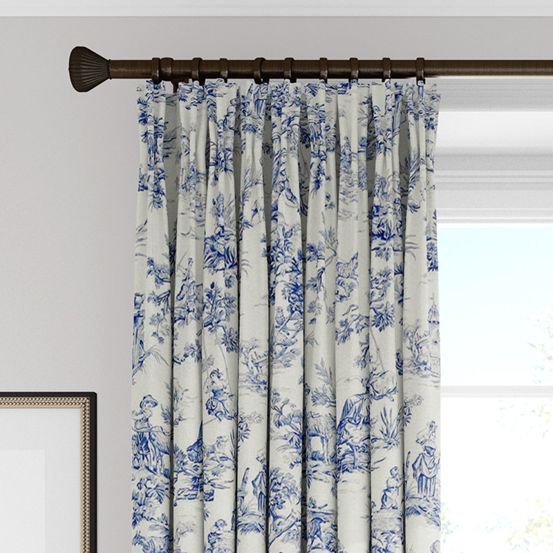 Noeme Ink Pinch Pleat Drapery Panel (20" W X 96" L), 20" W x 96" L