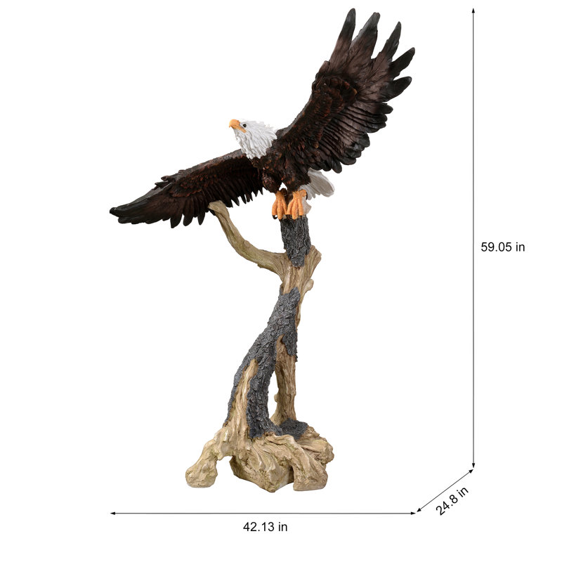 Majestic Eagle Perched Statue