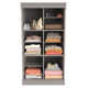 Modular Storage 69" W - 91" W Closet System with Doors