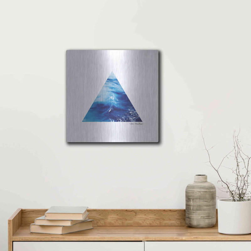 " Ocean Triangle " by Seven Trees Design, 12" H x 12" W