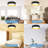 Janulia 15in LED Flush Mount, Modern Dimmable APP Remote Control