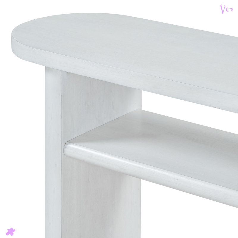 Console Table, Antique White