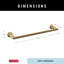 Accessoire de quincaillerie de salle de bain 18 po Delta Tetra-90631154