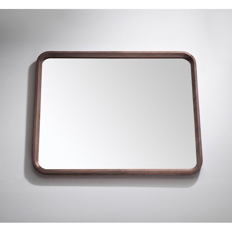 Vela Mirror, Dark Walnut, 29.5" x 35.5"