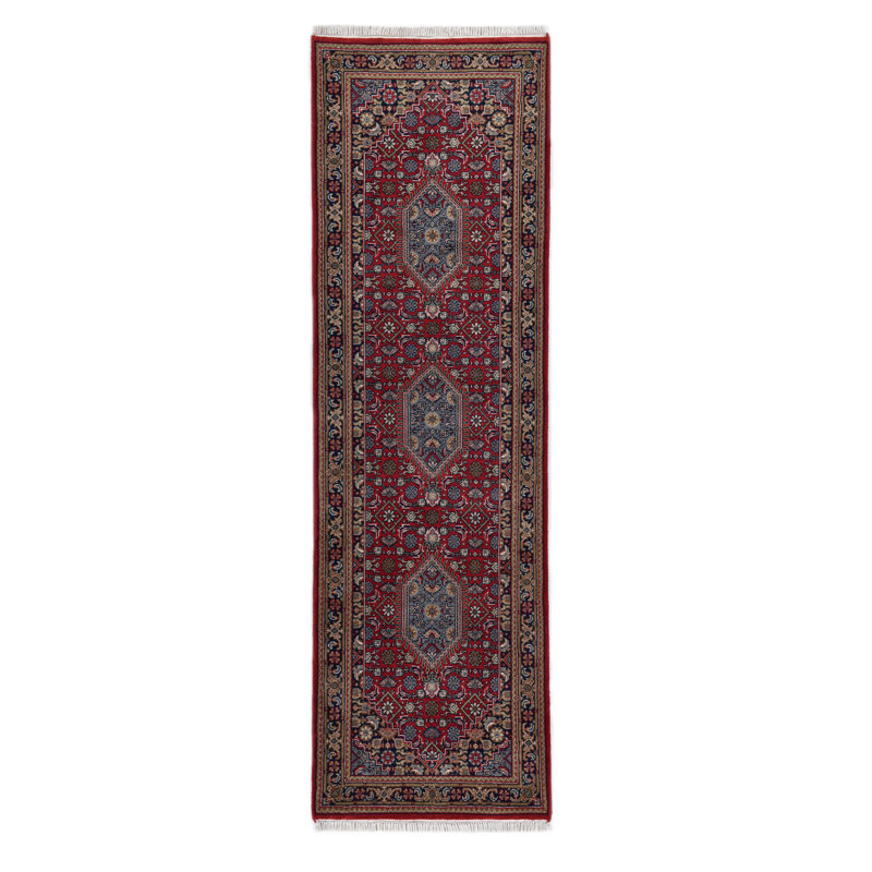 Agim Hand Woven Wool Red Indoor Rug, Runner 80 x 300cm
