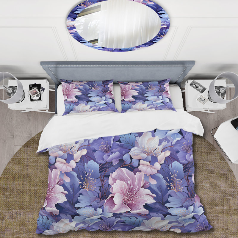 Ensemble de housse de couette Tranquil Dreamscape, Housse de couette pour très grand lit et 2 très