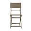 De 2 chaises pliantes, bois, gris et bois résistant à l'eau, faciles à ranger, 2