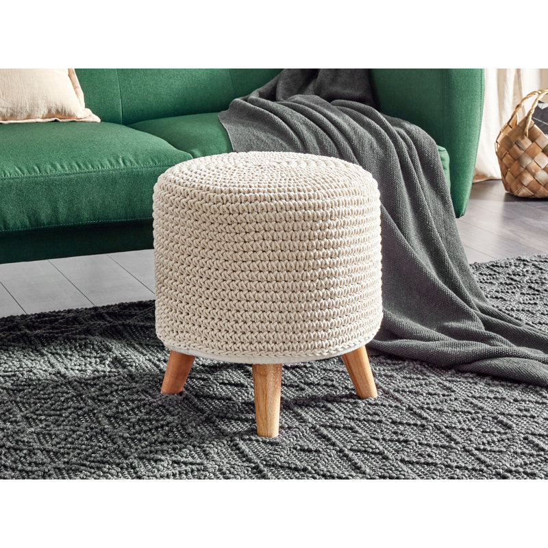 Chiriga 40cm Wide Round Footstool Ottoman