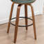 Tabourets pivotants Mid-Century rembourrés en similicuir Devlin-347477703-347477702