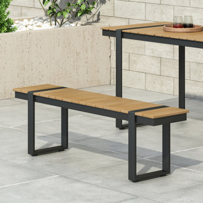 Banc de pique-nique d'extérieur en aluminium