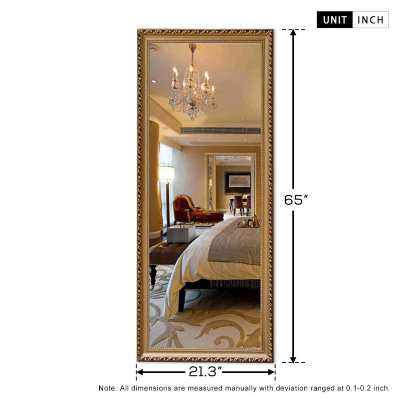 Miroir pleine grandeur Townley, Or