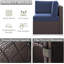  Ensemble de mobilier de patio 15 pièces avec table de foyer, ensemble de conversation extérieur, canapé modulaire en rotin d'osier avec table basse-283086319-283086314