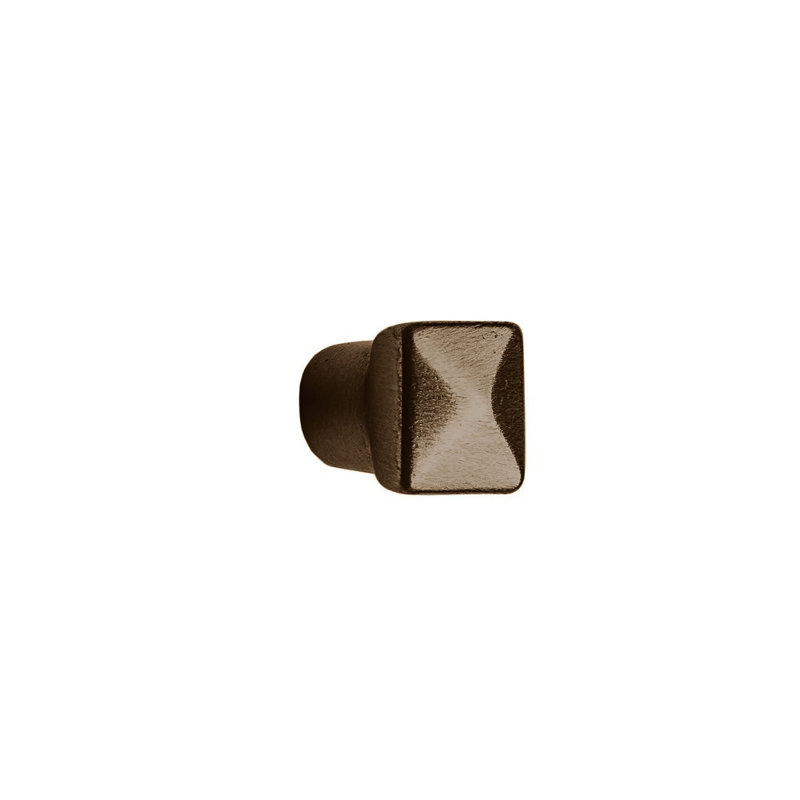 Bronze Square Knob, Silicon Bronze Rust