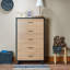 Commode ACME Bemis, chêne clair vieilli