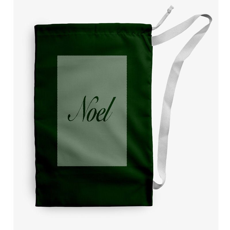 Fabric Laundry Bag with Handles, Small (29" H x 18" W), Darl Green