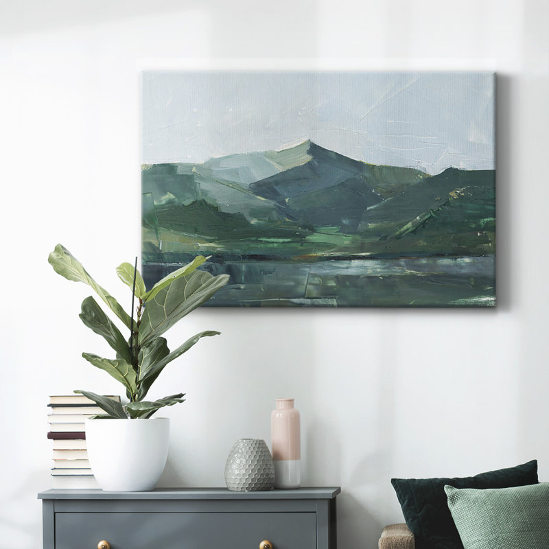 «Green Grey Mountains», toile tendue I-Gallery, H 12 po x l 18 po
